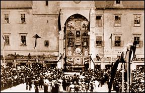 Slavnostn odhalen v roce 1898